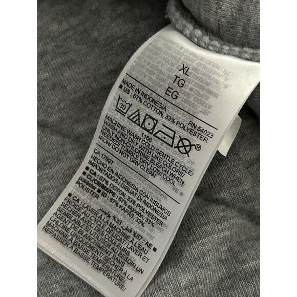 Old Navy Vintage Quilted Easy Sweatshirt Long Sleeve Heather Gray Size XL Comfy - Picture 7 of 16